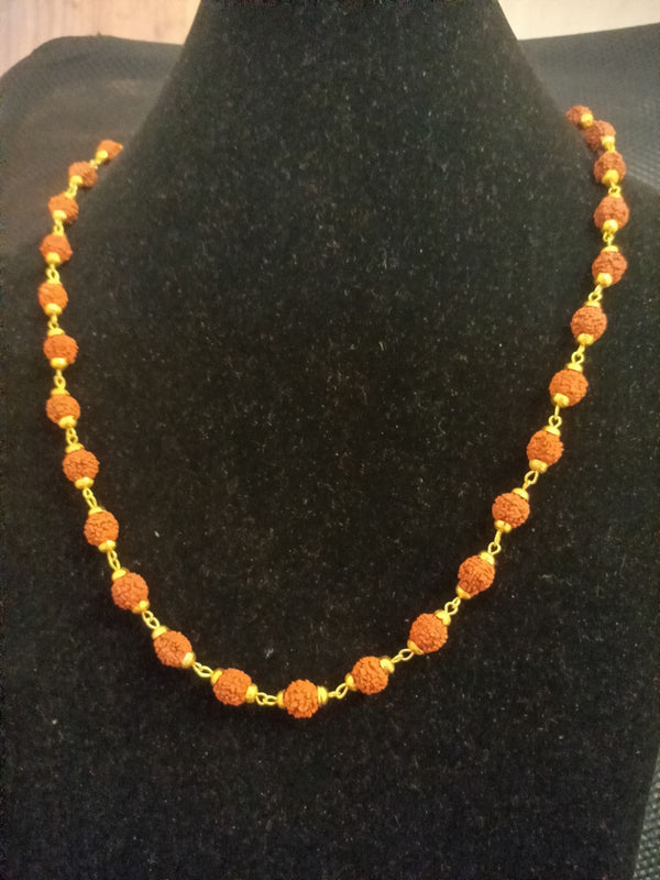 Mahadev Rudraksh Golden Chain Mala