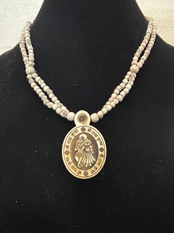 Radha Krishna Pure Tulsi Double Chain Mala